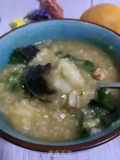 Make Porridge of sea cucumber shrimp step 18