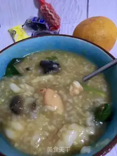 Make Porridge of sea cucumber shrimp step 19