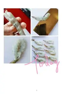 Make A garlic fan with a back shrimp step 0