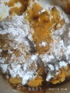 Make Pumpkin coconut ball step 6