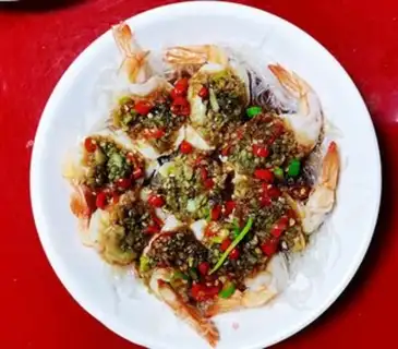 Make A garlic fan with a back shrimp step 9