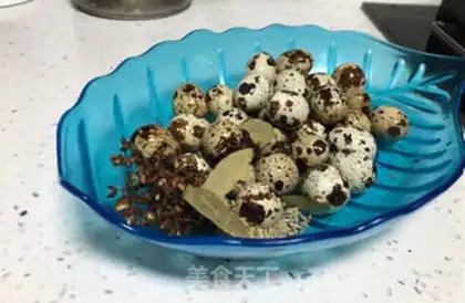 Make Five quail eggs step 1