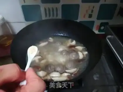 Make Meatball mushroom noodles step 6