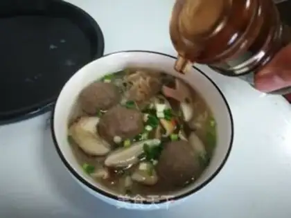 Make Meatball mushroom noodles step 10