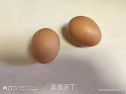 Make Corn egg and ham and fruit salad step 1