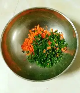 Make Carrot egg pancakes step 0