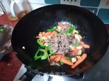 Make Beef fried vegetables step 7