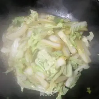 Make Red curry, cabbage, tofu step 3