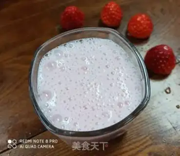 Make Milk strawberry step 4