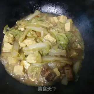 Make Red curry, cabbage, tofu step 7
