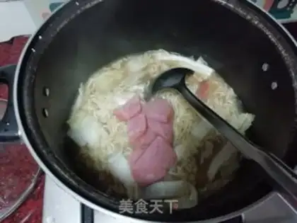 Make Egg sausage noodles step 9