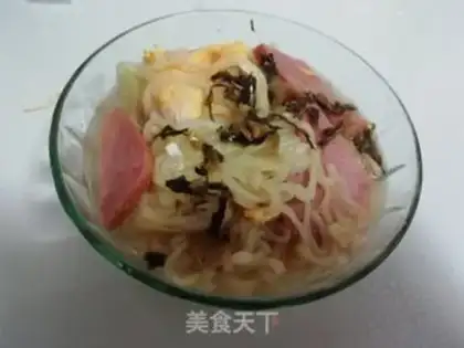 Make Egg sausage noodles step 10