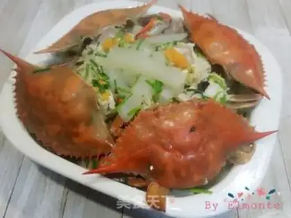 Make Crabs cook radish step 8