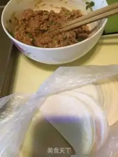 Make Fresh meat dumplings step 1