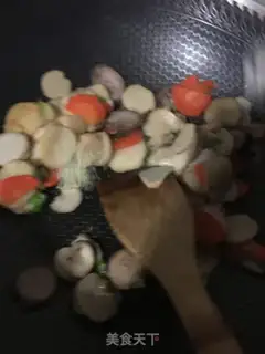 Make Weenie fried abalone mushrooms step 6