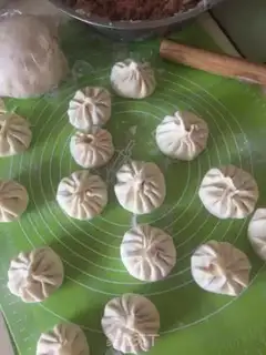 Make Fresh meat buns step 12