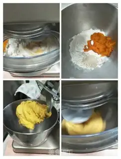 Make Pumpkin plum buns step 1
