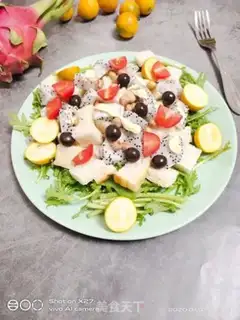 Make Toast fruit salad step 4