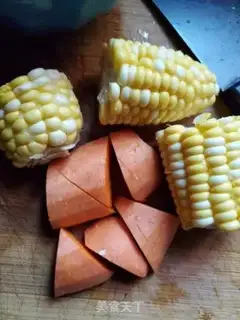 Make Corn carrots and pig hoofs step 0