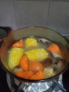 Make Corn carrots and pig hoofs step 4