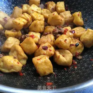 Make Spicy oil and tofu step 5