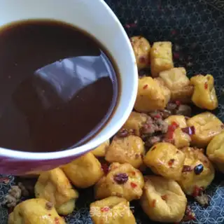 Make Spicy oil and tofu step 6