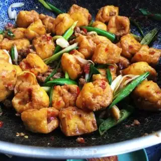 Make Spicy oil and tofu step 8