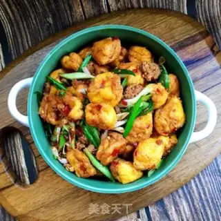 Make Spicy oil and tofu step 9