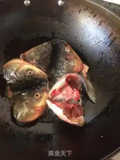 Make Red-burned fish head step 1