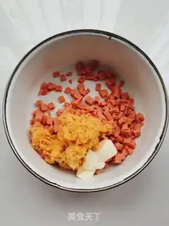 Make Ham pine rice step 2