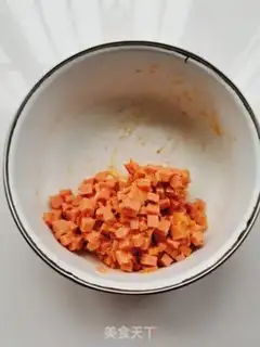 Make Ham pine rice step 3
