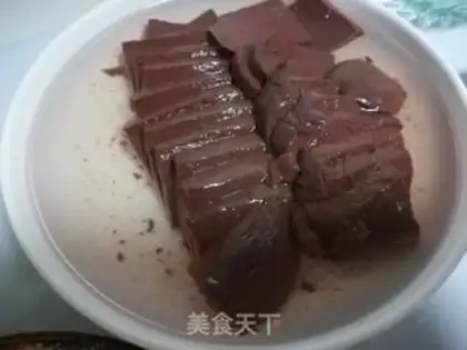 Make Duck blood fan soup step 1