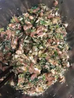 Make Meat buns step 1
