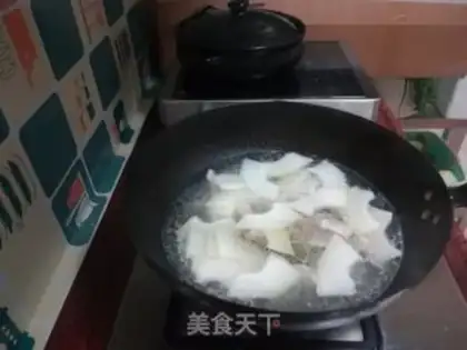 Make Duck blood fan soup step 4