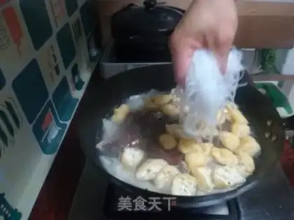 Make Duck blood fan soup step 8