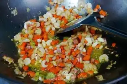 Make Shrimp fried corn step 3