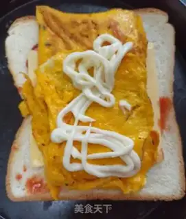 Make Ham omelet sandwich step 8