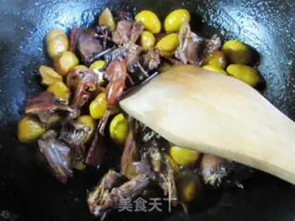 Make Crumbs burning quail step 12