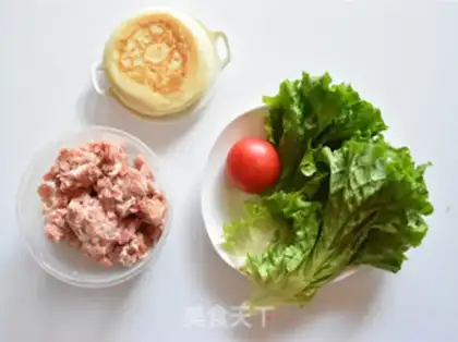 Make White pie burger step 0