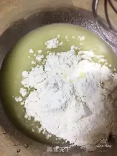 Make Zebra cake with spinach yogurt step 2