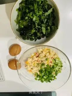 Make Fried egg tofu wheat step 1
