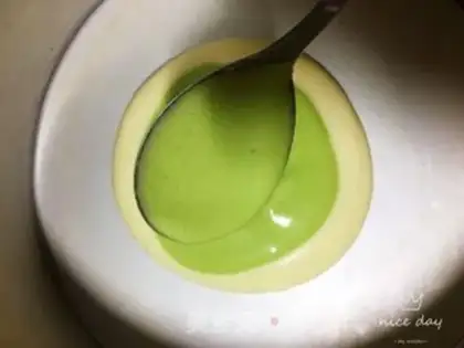 Make Zebra cake with spinach yogurt step 11
