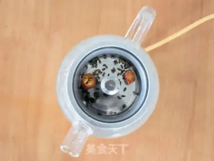 Make Corn shaving tea step 3