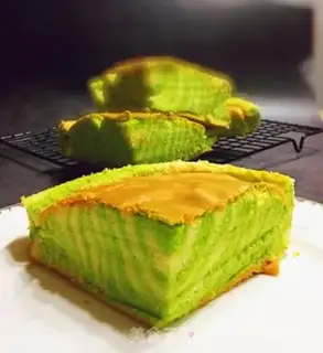 Make Zebra cake with spinach yogurt step 16