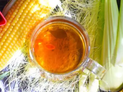 Make Corn shaving tea step 6