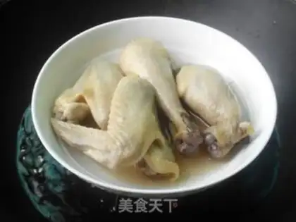 Make Frozen mushrooms and chicken legs step 1