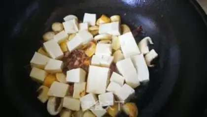 Make Mushroom tofu step 2