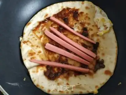 Make Ham egg rolls step 10