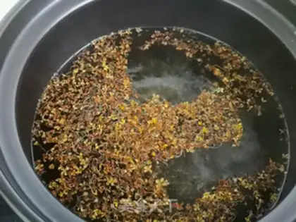Make Cinnamon and greasy rice step 1
