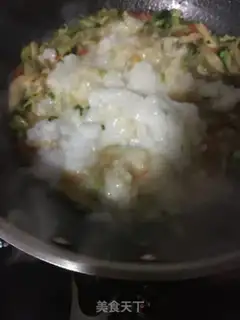 Make Vegetable congee for beef abalone step 6